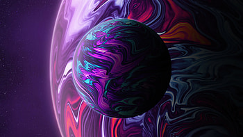 Two Planets , planets, artist, artwork, digital-art HD wallpaper