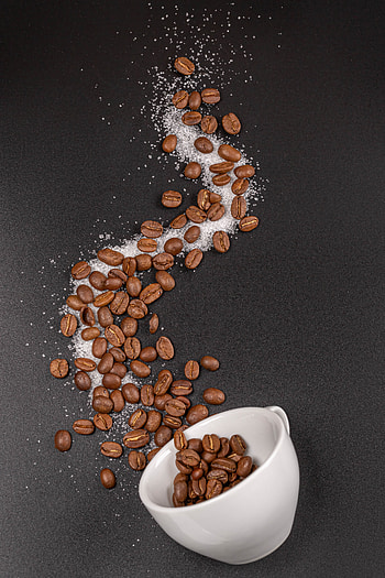 Food, Coffee, Cup, Coffee Beans, Sugar HD phone wallpaper