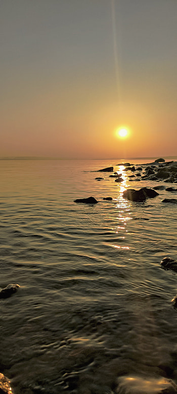 Sagar, atmosphere, sky HD phone wallpaper
