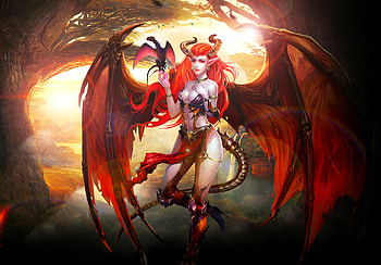 Fantasy Girl, wings, fantasy, art, woman HD wallpaper