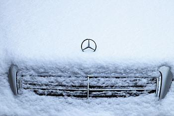 Winter, snow layer, cars, Mercedes-Benz HD wallpaper