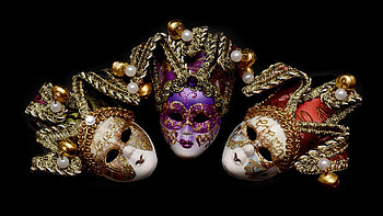 Carnival, Brazil, masquerade, parade, face, New Orleans, masks, Firefox Persona theme HD wallpaper
