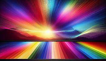 Vibrant Spectrum Light Rays, light spectrum, colorful, Abstract, gradient, rainbow HD wallpaper