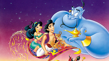 Aladdin lamp cartoon, Princess Jasmine, Backdrop, Party graphy HD wallpaper