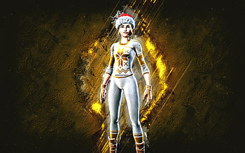 Fortnite Festive Cozy Commander Skin, Fortnite, main characters, yellow stone background, Festive Cozy Commander, Fortnite skins, Festive Cozy Commander Skin, Festive Cozy Commander Fortnite, Fortnite characters HD wallpaper