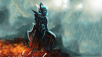 mortred blade heavy rain alone dota 2 HD wallpaper