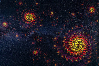 Abstract, Universe, Starry Sky, Spiral, Spirals HD wallpaper