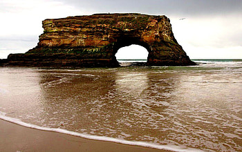 BEACH ARCH, NATURE, ROCK, BEACH, ARCH HD wallpaper