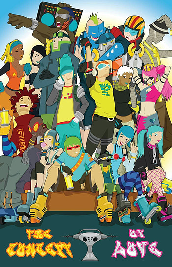 Jet Set Radio Future, Character sketches, Design, Art HD phone wallpaper