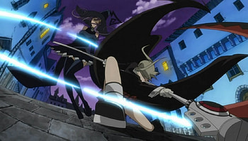 Maka against Blair, maka, blair, anime, soul eater HD wallpaper