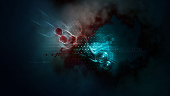 Abstract, Drops, Hexagons, Shades, Scheme, Blots, Hexagonals HD wallpaper