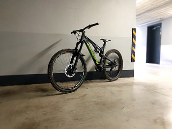Nukeproof mega tr 275, crankset, bicycle, MTB, Bike HD wallpaper