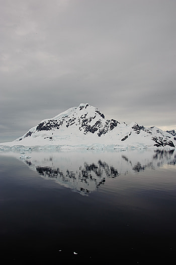 Nature, Snow, Mountain, Reflection, Ocean HD phone wallpaper