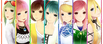 Vocaloid, luka, mikiu, rin, cute, gumi, long hair, dress, short hair, kagamine rin, megurine luka, blonde hair, female, sexy, hatsune miku, meiko, hot, blue eye, girl, pink hair, lily, brown eye, anime girl, anime, collages, brown hair, green hair, girls, miki, green eye HD wallpaper