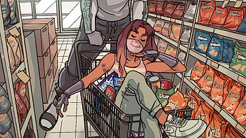 Grocery Day , artist, artwork, digital-art HD wallpaper