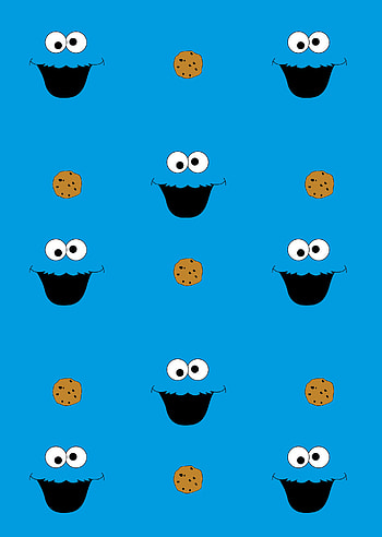 Artwork, Cookie Monster (Sesame Street) HD phone wallpaper