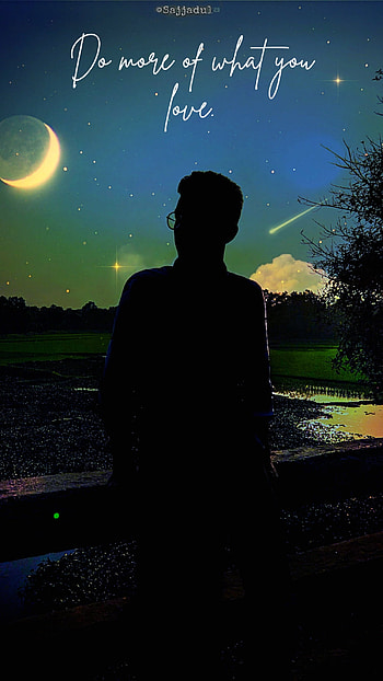 Alone Boy, cloud, sky, mood, dark HD phone wallpaper
