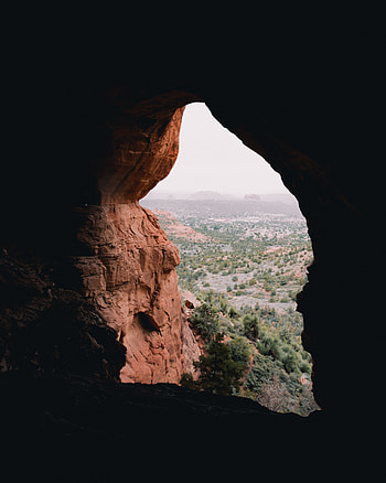 Landscape, Nature, Mountains, Desert, Rock, Cave HD phone wallpaper