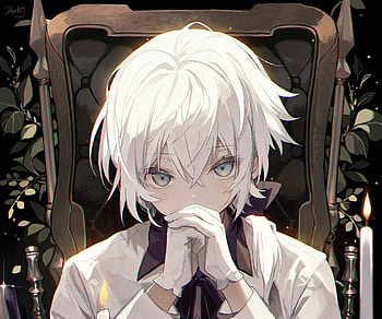 Anime, boy, candle, anime boy HD wallpaper