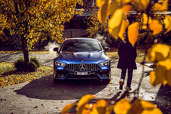 Mercedes-AMG GT 63 S 4matic Coupe, blue, 2019 HD wallpaper