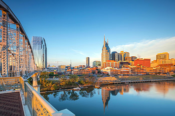 Nashville Skyline, Tennessee cityscape, Downtown Nashville, Stock HD wallpaper