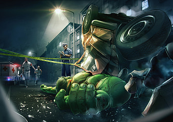 Drunk Hulk, hulk, superheroes, digital-art, artwork, behance HD wallpaper