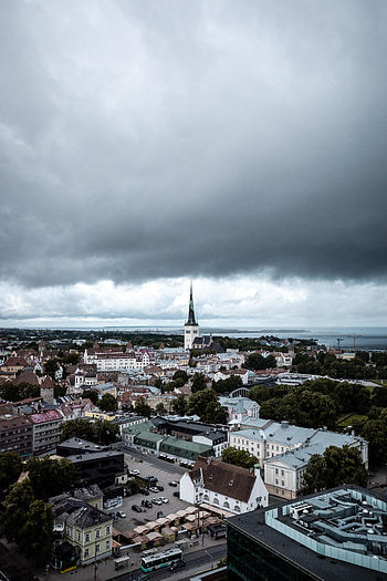 Cities, City, Building, Tower, Roof, Chapel, Roofs HD phone wallpaper
