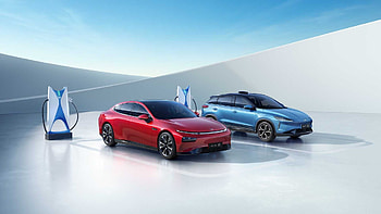 Charging, XPeng P7 Sedan HD wallpaper