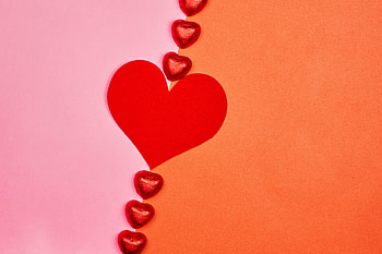 Love, Candies, Heart HD wallpaper