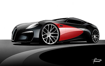 black bugguti, black, rims, close up, red HD wallpaper