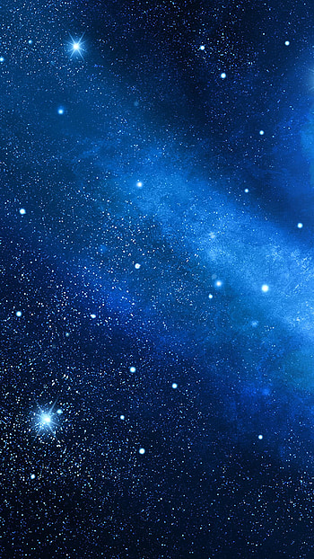 Galaxy, Blue Galaxy HD phone wallpaper