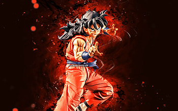 Yamcha, , orange neon lights, Dragon Ball, warrior, Dragon Ball Super, DBS, Goku, Yamcha DBS, DBS characters, Yamcha , Yamcha Dragon Ball HD wallpaper