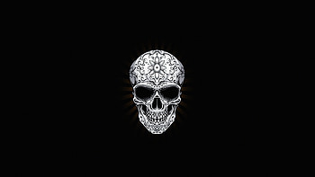 White Skull Dark , skull, dark, black, artist, artwork, digital-art HD wallpaper