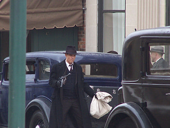 Michael Mann, Tommy guns, Johnny Depp, Public Enemies spy pics HD wallpaper