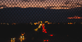 Night, Dark, Glare, Grid HD wallpaper