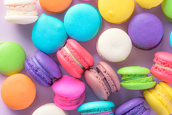 Colorful, dessert, macaron HD wallpaper