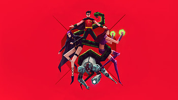 Teen Titans Minimalism, teen-titans-go, superheroes, artwork, artist, behance HD wallpaper