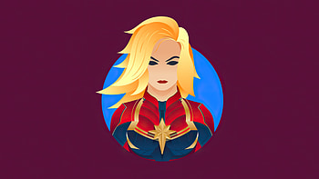 Captain Marvel Minimalism , captain-marvel, superheroes, artwork, minimalism HD wallpaper