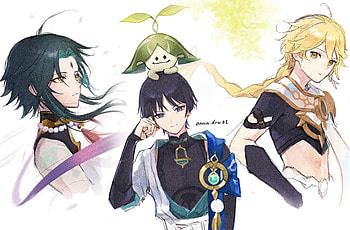 Aether (Genshin Impact), Scaramouche (Genshin Impact), Xiao (Genshin Impact), video game, Genshin Impact HD wallpaper