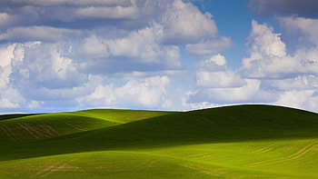 Nature, Sky, Clouds, Shadow, Hills HD wallpaper