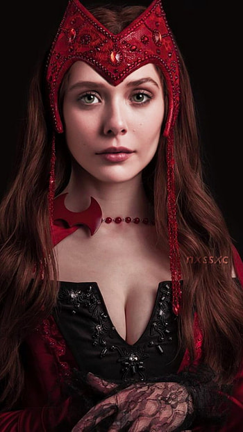 Scarlet Witch, Scarlet Witch Marvel Supergirl HD phone wallpaper