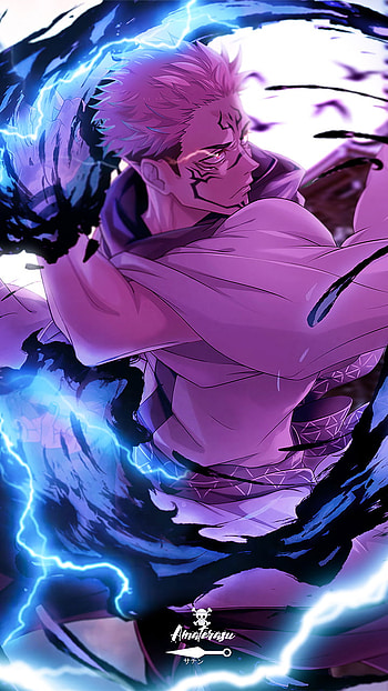 Sukuna, art, jujutsu kaisen, anime HD phone wallpaper