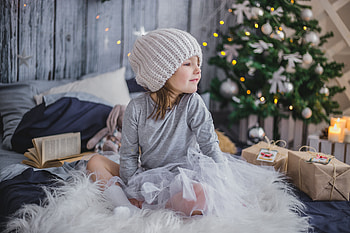 Little Girl, Winter, Girl, Dress, Hat, Smile HD wallpaper