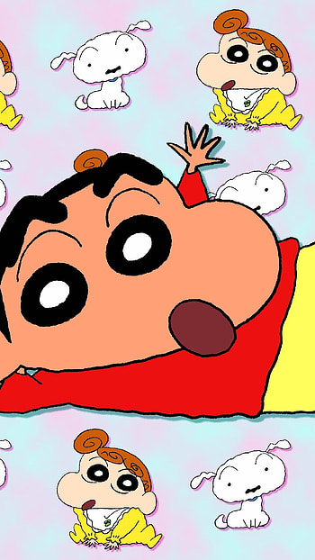 Shinchan Wala, Shiro, Himawari HD phone wallpaper