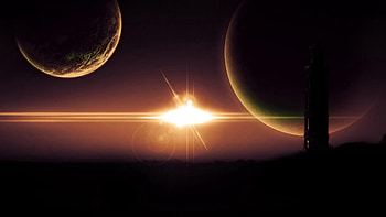 Planets, Universe, Shine, Light, Rays, Beams HD wallpaper