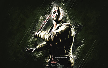 Acuchillador, Mortal Kombat Mobile, Acuchillador MK Mobile, Mortal Kombat, green stone background, Mortal Kombat Mobile characters, grunge art, Acuchillador Mortal Kombat HD wallpaper