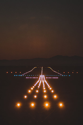 Sky, Dark, Illumination, Darkness, Lighting, Runway HD phone wallpaper