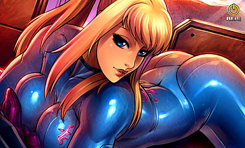 Samus, blue, anime, metroid, hot, aran HD wallpaper