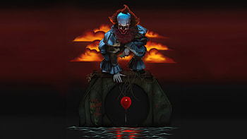 Pennywise Poster, pennywise, it, clown, movies, artist, artwork, digital-art HD wallpaper
