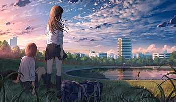 Anime Girl In School Uniform, anime-girl, anime HD wallpaper